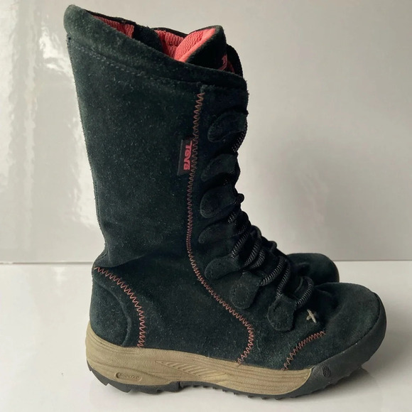 Teva girls tall zipper laced boots Sz 13 - Picture 2 of 10